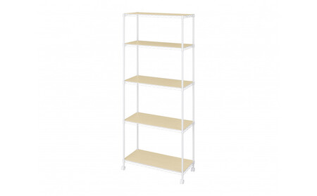 カラーメタルラック ウッドボード付き CMM-75185B ホワイト