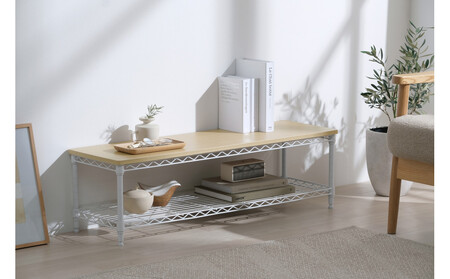 カラーメタルラック ローボード CML-10302 ホワイト