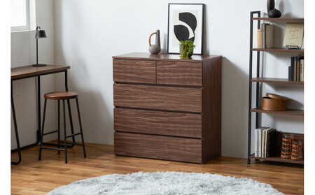 組立簡単ウッドチェスト KKWCー790 ウォールナット