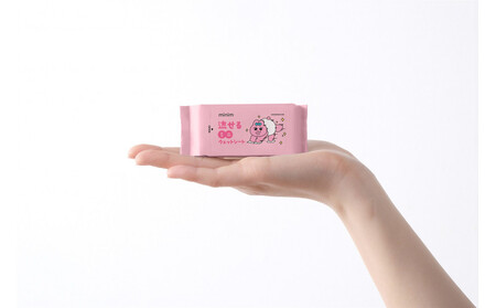 【8枚入×36個】おぱんちゅうさぎ 流せるミニウェットシート OMW-6PN