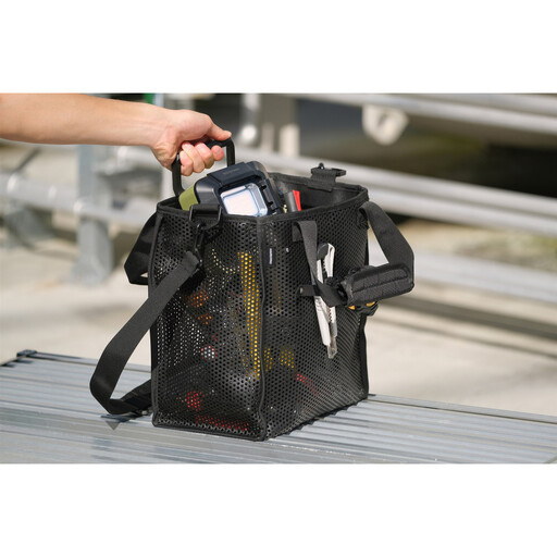 メッシュツールバッグ ボックスタイプ TLB-B27D ブラック