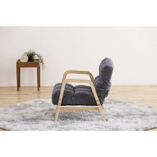 ウッドアームチェアSサイズ WACR-S ダークグレー