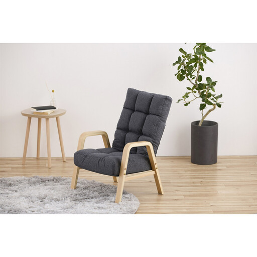 ウッドアームチェアMサイズ WACR-M ダークグレー