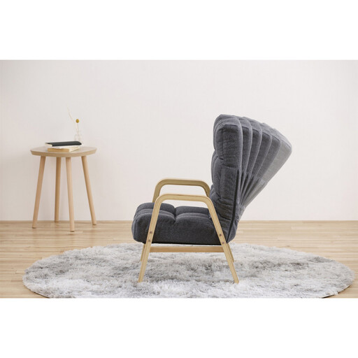 ウッドアームチェアMサイズ WACR-M ダークグレー