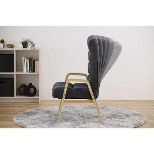 ウッドアームチェアLサイズ WACR-L ダークグレー