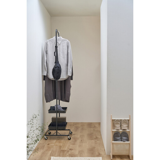 ハンガーワゴンスリム HWG-HAS ブラック