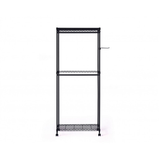 カラーメタル ワードローブ 2段タイプ CMW2-75182 ブラック