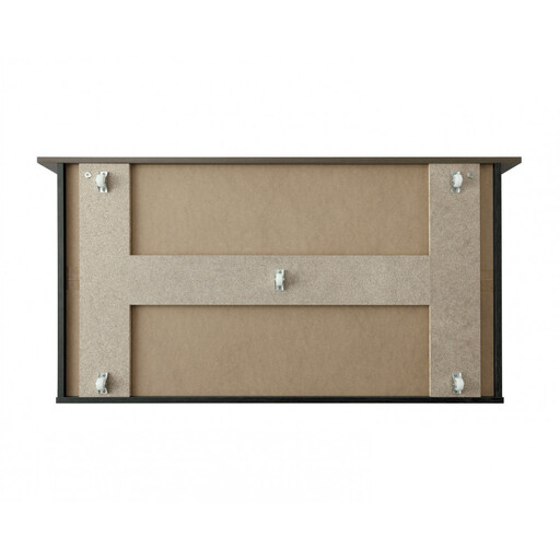 スチールベッド引き出し SBWーHK ブラック/ウォールナット