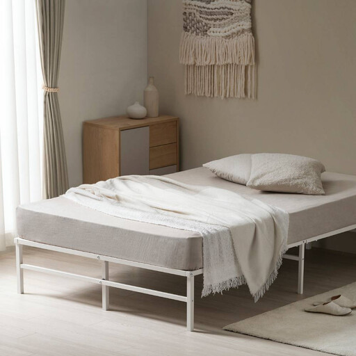 スチールベッド セミダブル SB01ーSD ホワイト