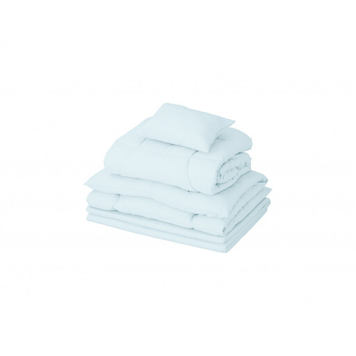 マットレス付き布団５点セット KFS-M5RS ライトブルー