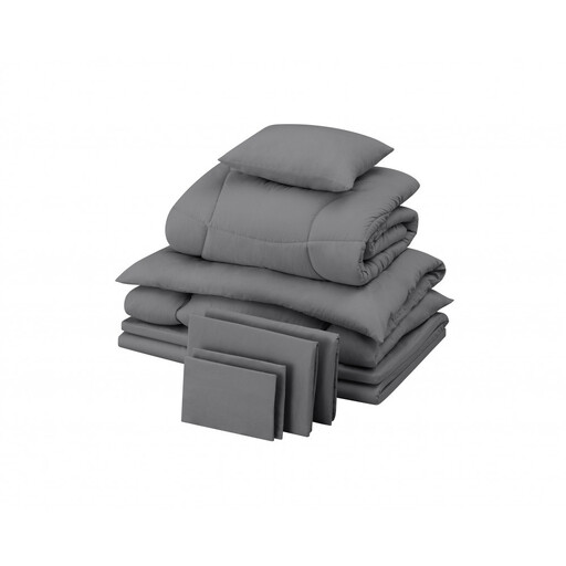 マットレス付き布団９点セット KFS-M9S ダークグレー