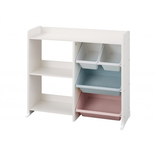 本棚付トイハウスラック HTHR-34R ホワイト