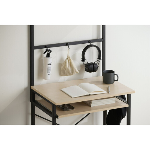 タワー型デスク TDK-6042R ナチュラル/ブラック