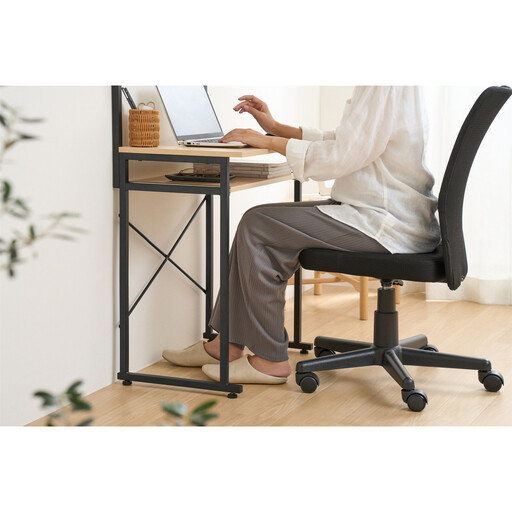 タワー型デスク TDK-6042R ナチュラル/ブラック