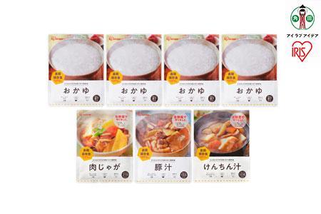 【42食】非常食 防災食 7食セット×6箱 アイリスオーヤマ アイリスフーズ  災対食 パウチ 非常食 お惣菜 お味噌汁 非常食 防災 備蓄 防災食 長期保存 賞味期限5年