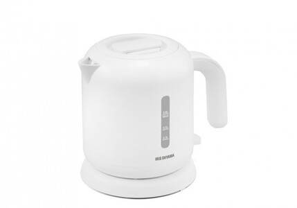 ケトル 電気 IKEB-800-W ベーシックタイプ  ポット 湯沸し やかん 沸騰 紅茶 ティー コーヒー 珈琲 熱湯 アイリスオーヤマ ケトル