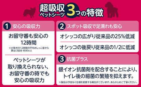 超吸収ペットシーツ ワイド 42枚×4パック 計168枚 アイリスオーヤマ 抗菌 銀イオン 超吸収 小型犬 CPS-42W