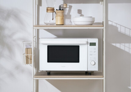 オーブンレンジ 18L ホワイト 自動メニュー11種類  アイリスオーヤマ オーブン グリル レンジ 遠赤ツインヒーター MO-F1809-CW 電子レンジ アイリス