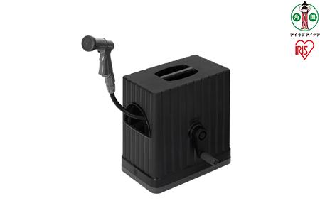 フルカバーホースリールＥＸ　３０Ｍ　FHEXNｰ30ダークグレー／ブラック アイリスオーヤマ