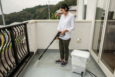 近くに水道がなくても使える高圧洗浄機