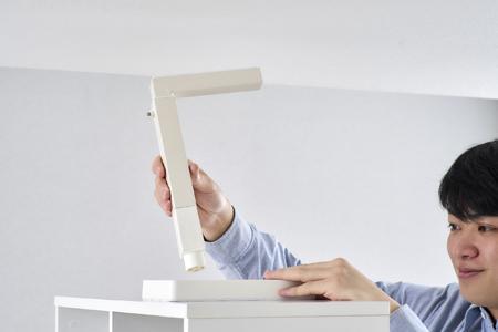 家具転倒防止耐震バーSKTTB-Sホワイト アイリスオーヤマ