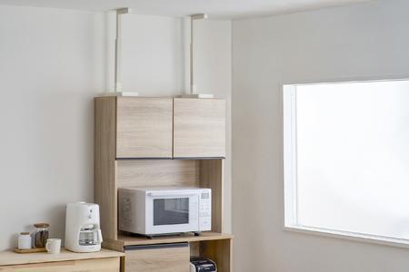 家具転倒防止耐震バーMKTTB-Mホワイト アイリスオーヤマ