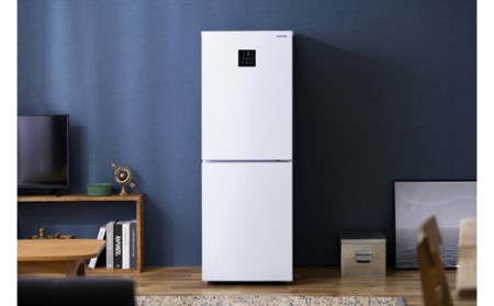 冷凍冷蔵庫 170L IRSN-17B-W ホワイト 白 冷凍冷蔵庫 冷蔵庫 冷凍庫 冷凍 冷蔵 保存 調理 キッチン 家電 白物 単身 れいぞう 2ドア 省エネ タッチパネル アイリスオーヤマ