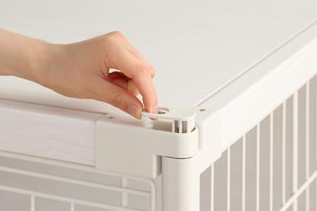 インテリアウッディサークル アイリスオーヤマ 犬サークル おしゃれ 超小型犬～小型犬 幅97.5cm PIWS-960 ホワイト