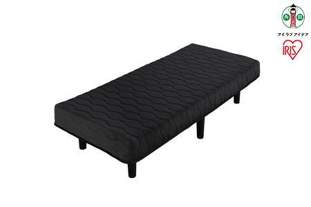 脚付きボンネルコイルマットレス　ＳＳ　BAM-SS　ブラック アイリスオーヤマ