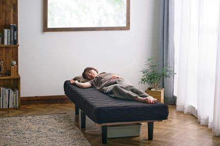 脚付きポケットコイルマットレス SS PAM-SS ブラック アイリスオーヤマ