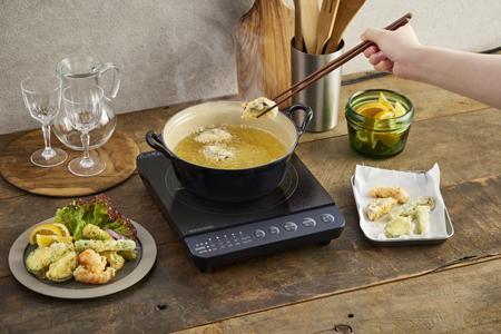 1口IHコンロ1000W IHK-T392-B ブラック アイリスオーヤマ