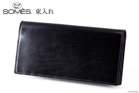 SOMES 財布 メンズ ディアマン 束入れ ブラック DM-02 長財布 本革 [ソメスサドル 北海道 砂川市 12260606-bk] レビューキャンペーン