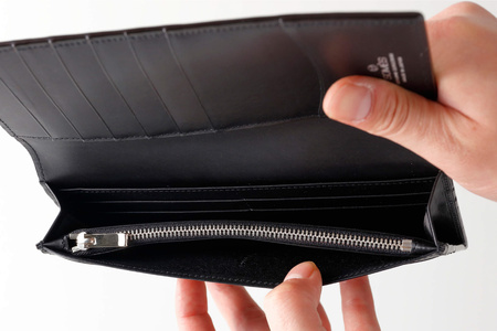 SOMES 財布 メンズ ディアマン 束入れ ブラック DM-02 長財布 本革 [ソメスサドル 北海道 砂川市 12260606-bk] レビューキャンペーン