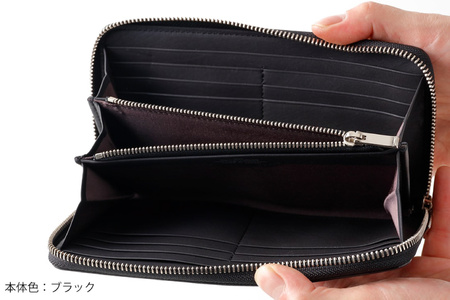 SOMES 財布 メンズ ディアマン DM-01 ラウンド束入れ ブラック 長財布 本革 [ソメスサドル 北海道 砂川市 12260607-bk] レビューキャンペーン