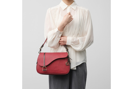 SOMES バッグ レディース イルザ IL-46 2way サドルショルダー（ワイン） [ソメスサドル株式会社 北海道 砂川市 12260610-wi] レビューキャンペーン