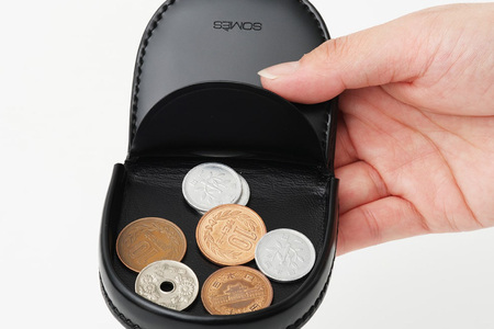 SOMES 馬蹄型 コインケース (ブラック) HV-28 [ソメスサドル 北海道 砂川市 12260727-a] レビューキャンペーン