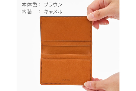 SOMES 名刺入れ (ブラウン) WF-15 [ソメスサドル 北海道 砂川市 12260676-b] レビューキャンペーン