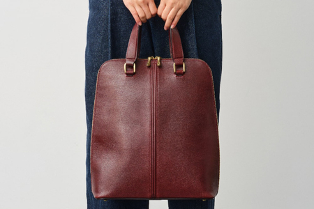 SOMES バッグ タテ型ブリーフ （バーガンディ）HE-01 [ソメスサドル 北海道 砂川市 12260818-a] レビューキャンペーン