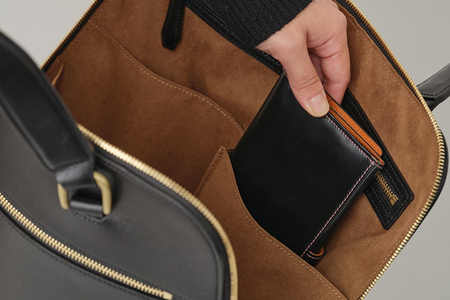 SOMES バッグ タテ型ブリーフ （ブラック）HE-01 [ソメスサドル 北海道 砂川市 12260818-b] レビューキャンペーン