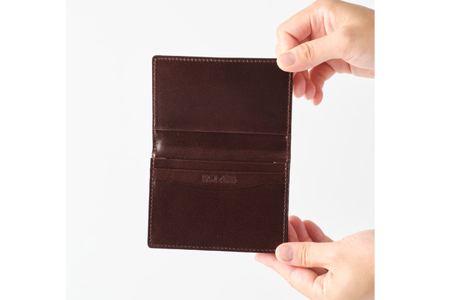 SOMES 名刺入れ （ブラウン）PT-89 [ソメスサドル 北海道 砂川市 12260812-a] レビューキャンペーン