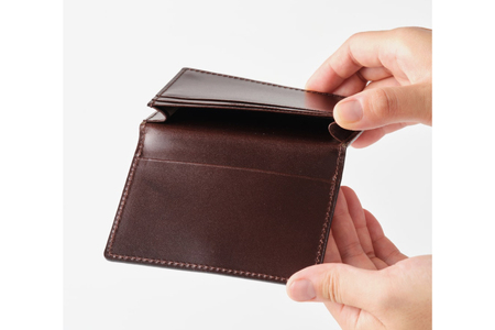 SOMES 名刺入れ （ブラウン）PT-89 [ソメスサドル 北海道 砂川市 12260812-a] レビューキャンペーン