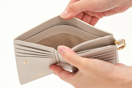 SOMES LF折財布 （アイボリー）PT-73 [ソメスサドル 北海道 砂川市 12260816-a] レビューキャンペーン