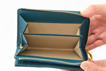 SOMES LF折財布 （ブルー）PT-73 [ソメスサドル 北海道 砂川市 12260816-b] レビューキャンペーン