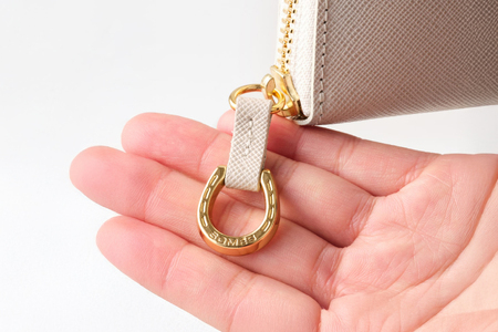 SOMES PT-71 ラウンド長財布 (アイボリー) [ソメスサドル 北海道 砂川市 12260856] レビューキャンペーン