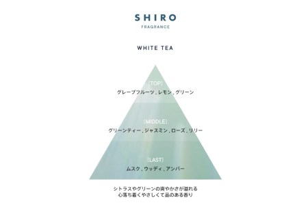 SHIRO　ホワイトティ― フレグランスディフューザーキット(容器+詰め替え用リキッド+スティック 3点セット) 300mL 3ヶ月目安　[01508]