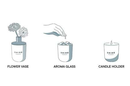 SHIRO　ホワイトティー フレグランスディフューザーキット(容器+詰め替え用リキッド+スティック 3点セット) 300mL 3ヶ月目安　[01508]