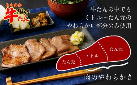 牛タン 仙台名物 特選厚切牛タン8mm醤油たれ600g+国産南蛮味噌100g 【04209-0246】