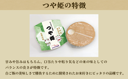 【令和7年産】3ヵ月定期便 つや姫 志賀沢米 レンジアップごはん 20個セット お米 米 精米 パックごはん 岩沼市 志賀産
