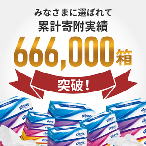 定期便 ティッシュ クリネックス 5箱入 × 6パック 《 3ヶ月ごと計  4回 》 ティッシュ セット