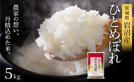 【 令和7年産 】ひとめぼれ 5kg 岩沼産 白米 東北 宮城県産 宮城米白米
